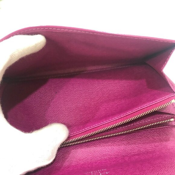 LOUIS VUITTON Purple Leather Wallet - Picture 8 of 11